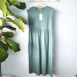 Zara mint lagenlook minimalist freestyle midi dress